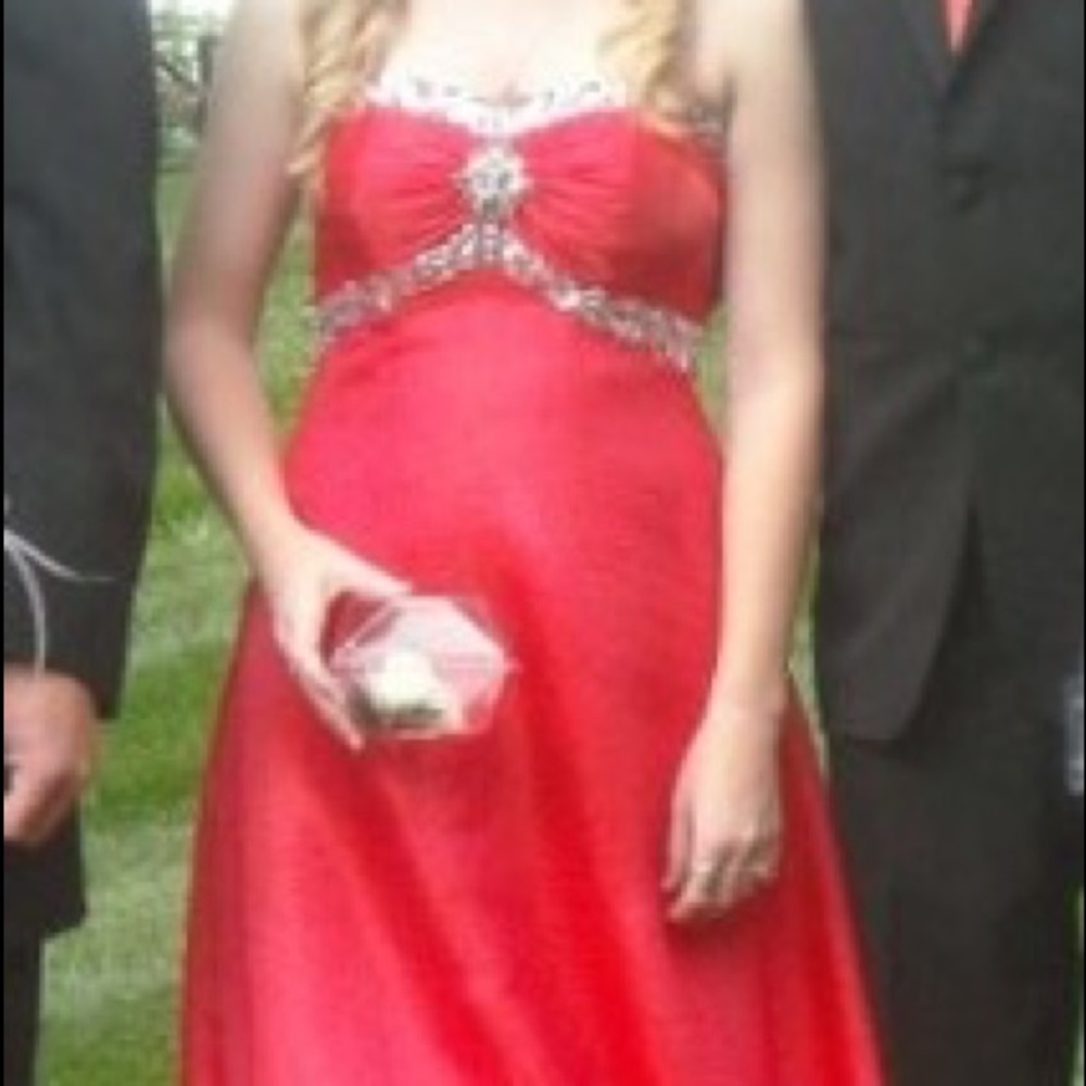 Beautiful red prom dress